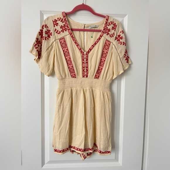 American Eagle Embroidered Bohemian Romper - Picture 1 of 8